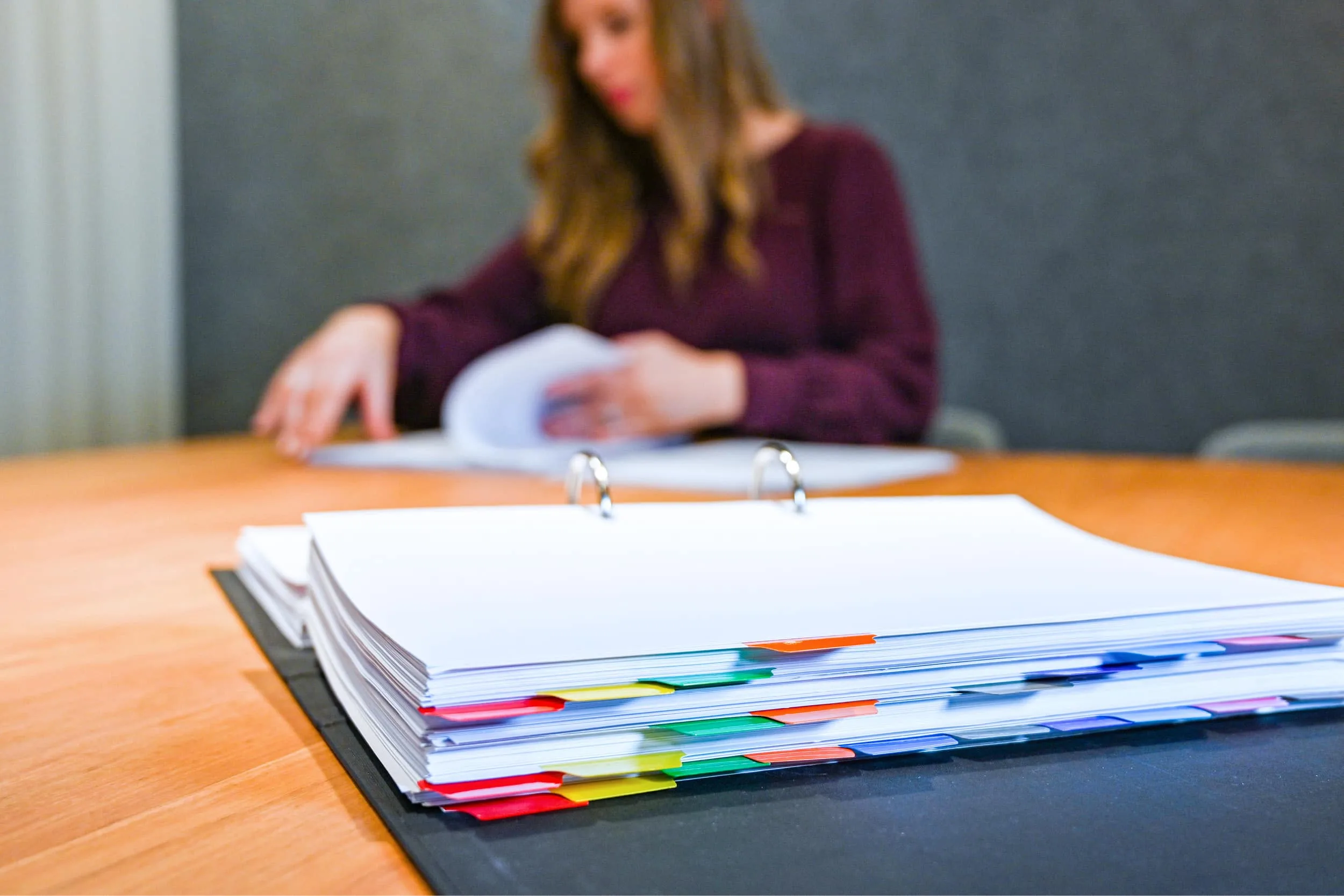 Woman Paperwork