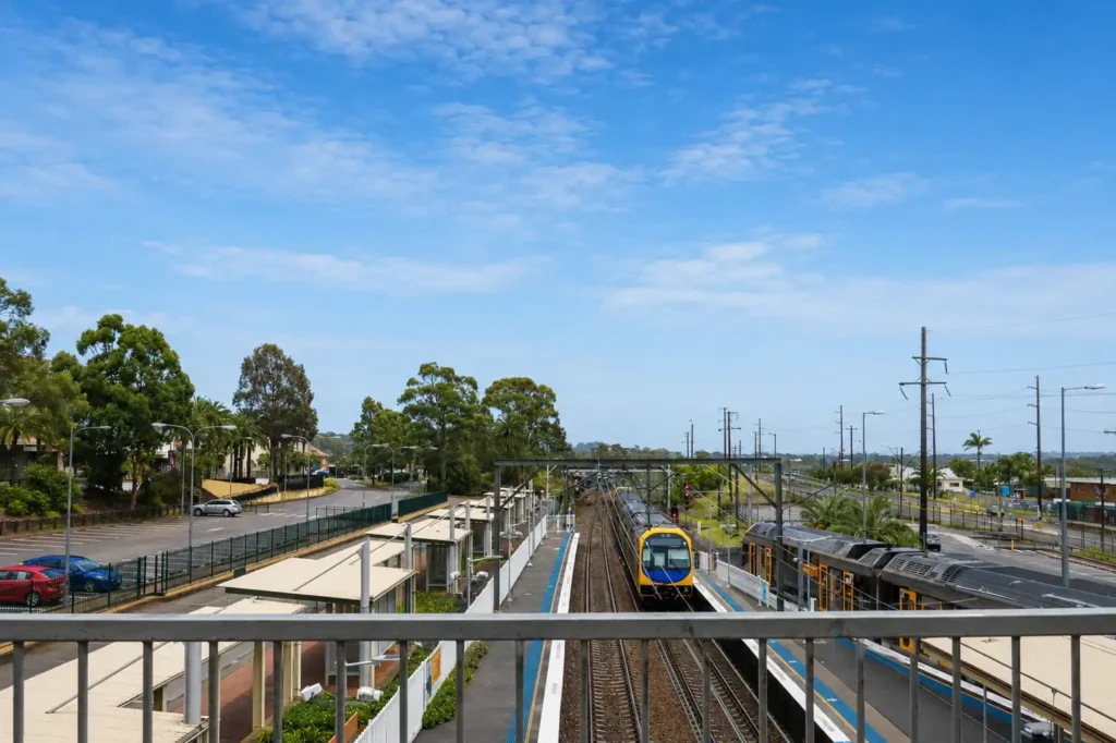 aerial view of wyong train station
